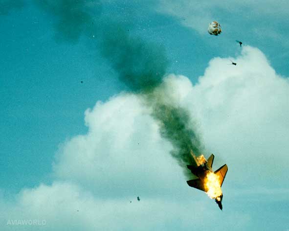 Extreme aircraft departure by Russian MIG-29 pilot