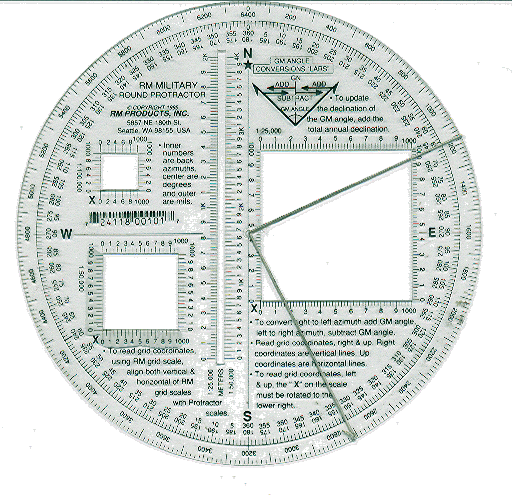 The winner: RM's round protractor!