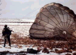 Some tried to save time by running up and collapsing their canopy--bad idea!